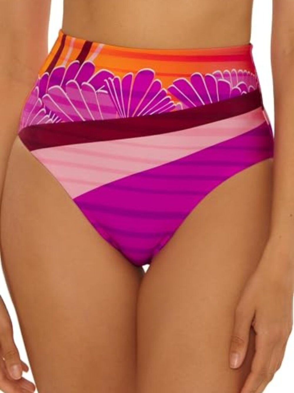 TRINA TURK RHODES PRINT ULTRA HI-WAIST BIKINI BOTTOM IN SIZE 14